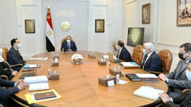 الرئيس السيسي خلال اجتماع اليوم