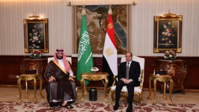 السيسي وولي عهد السعودية