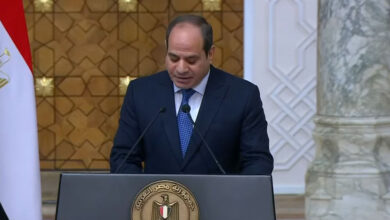 الرئيس السيسي خلال وقائع المؤتمر الصحفي