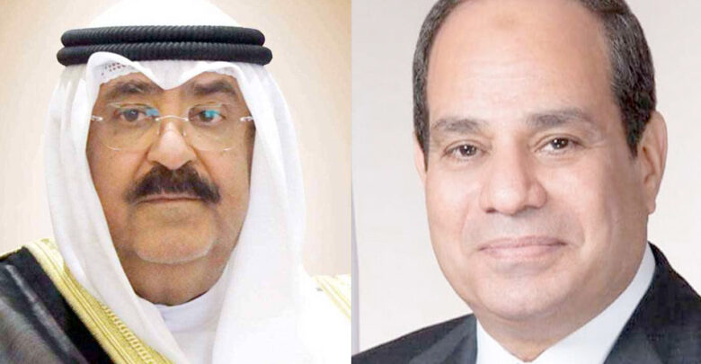 الرئيس السيسي وولي عهد الكويت