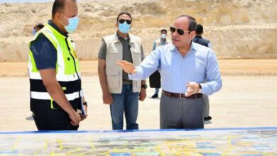 الرئيس السيسي خلال الجولة التفقدية