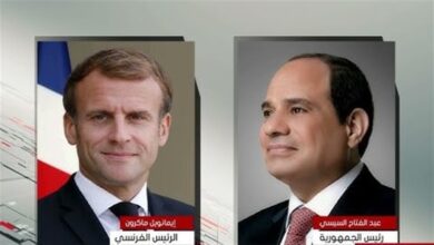 الرئيس السيسي ونظيره الفرنسي