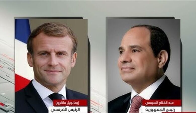 الرئيس السيسي ونظيره الفرنسي