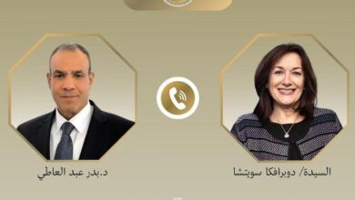 اتصال هاتفي بين وزير الخارجية ومسؤولة الاتحاد الأوروبي