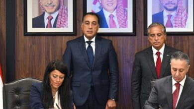 رئيسا وزراء مصر والأردن