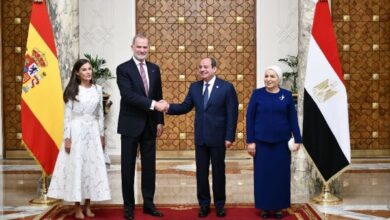 الرئيس السيسي وقرينته