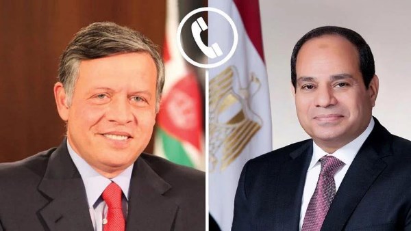 الرئيس السيسي وملك الأردن